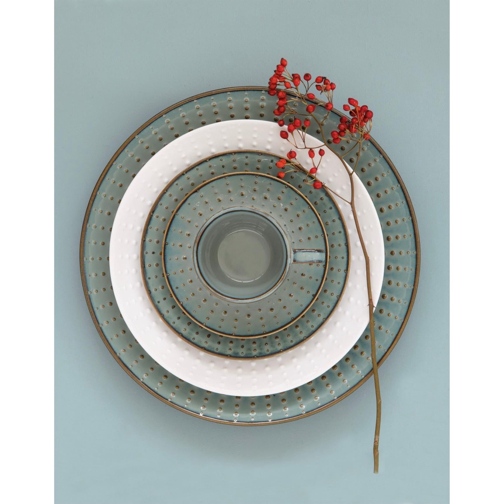 Drops - Plat De Service Ovale - Porcelaine - Blanc