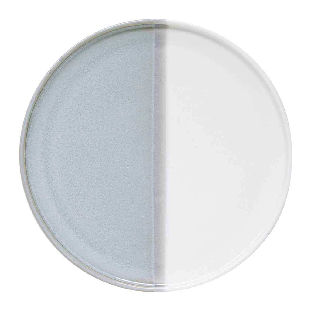 Double - Set De 4 Assiettes À Dessert - Porcelaine - Gris