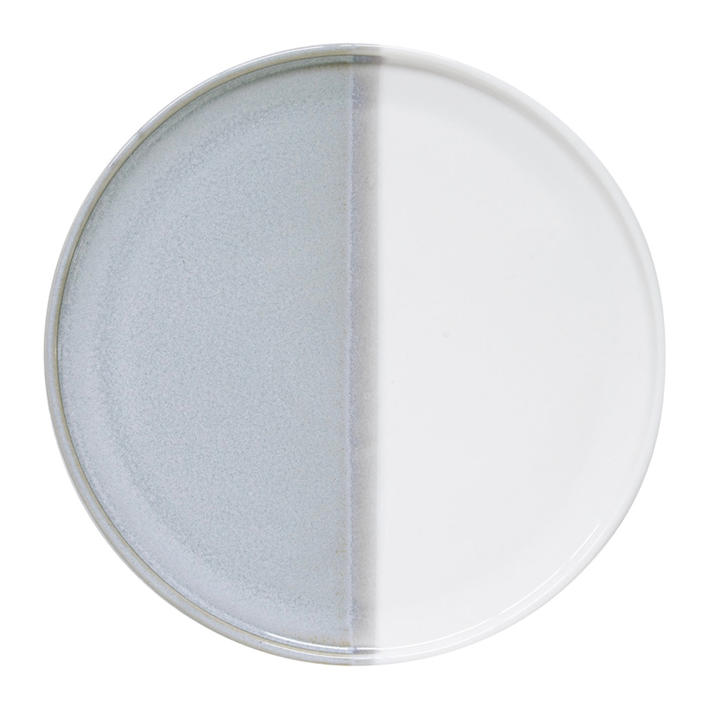 Double - Set De 4 Assiettes À Dessert - Porcelaine - Gris