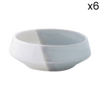 Double - Set De 6 Bols - Porcelaine - Gris
