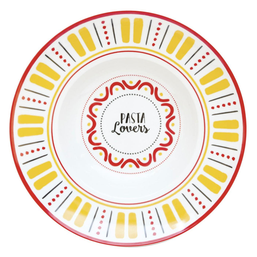 Pasta Lovers - Plat À Pastiera - Porcelaine - Multicolore