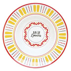 Pasta Lovers - Plat À Pastiera - Porcelaine - Multicolore