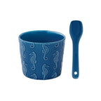 Sea Life - Coupe À Glace Avec Cuillère Version Hippocampe - Porcelaine - Multicolore