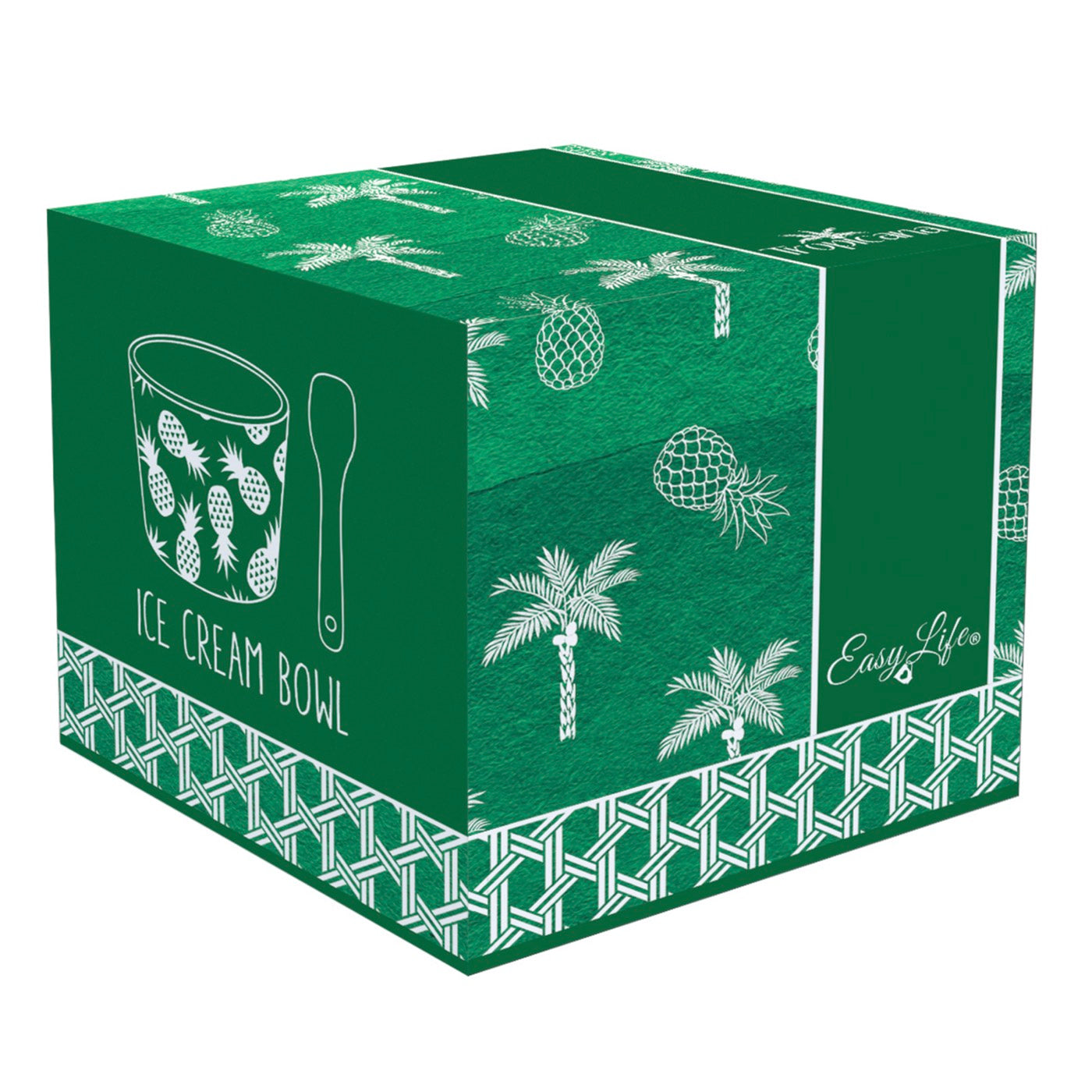 Tropicana - Coupe À Glace Avec Cuillère - Porcelaine - Multicolore