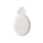 Madagascar - Plat Ananas - Porcelaine - Blanc