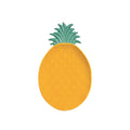Madagascar - Plat Ananas - Porcelaine - Jaune-Vert