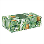 Madagascar - Set Apéritif Plateau Bambou Et 3 Coupelles Ananas - Porcelaine Et Bambou - Jaune-Vert