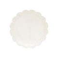 Fleuri - Set De 6 Assiettes À Dessert - Porcelaine - Blanc