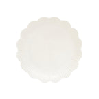 Fleuri - Set De 6 Assiettes À Dessert - Porcelaine - Blanc