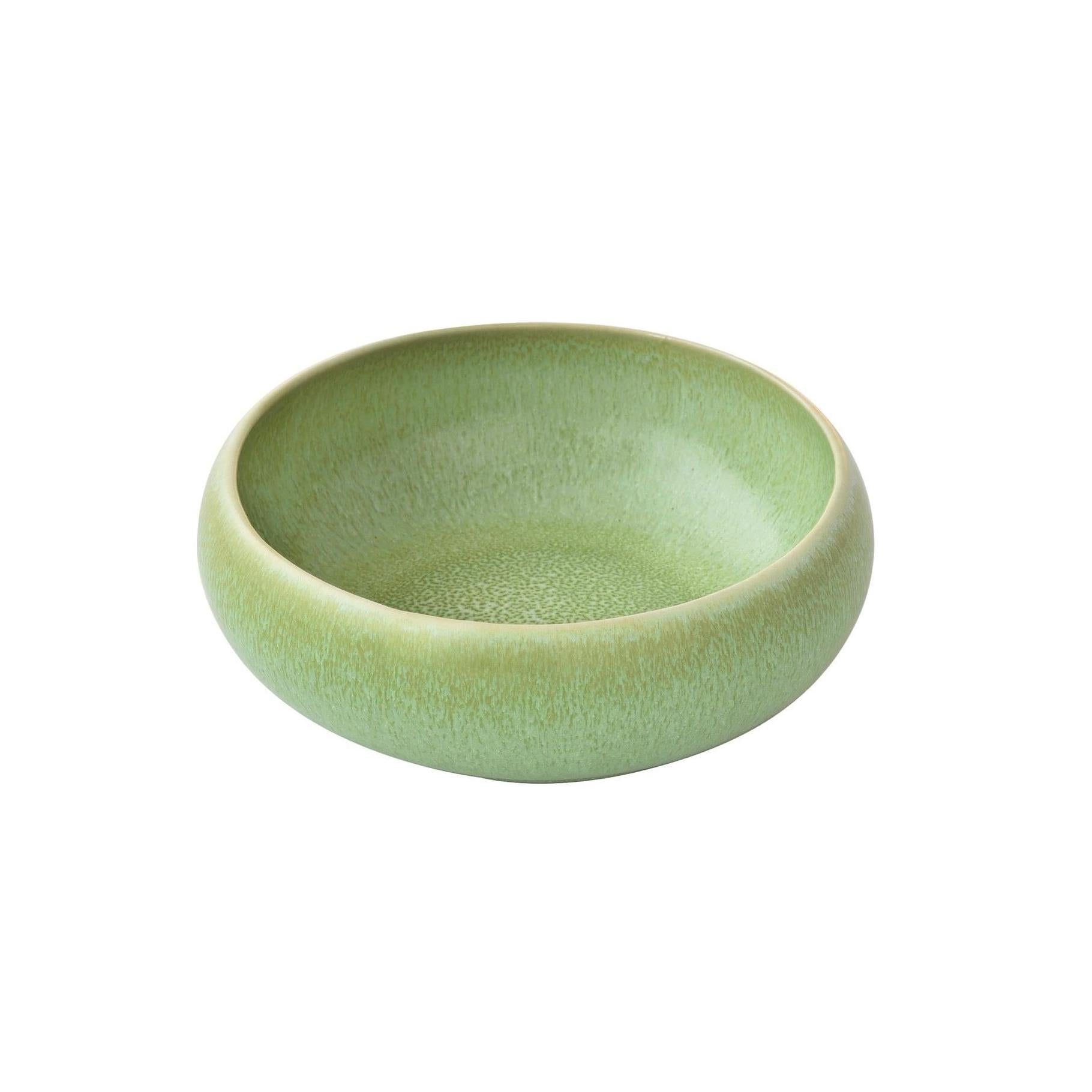 Terra - Set De 6 Assiettes Creuses - Grès - Vert