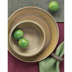 Terra - Set De 6 Tasses À Café Avec Soucoupes - Grès - Vert