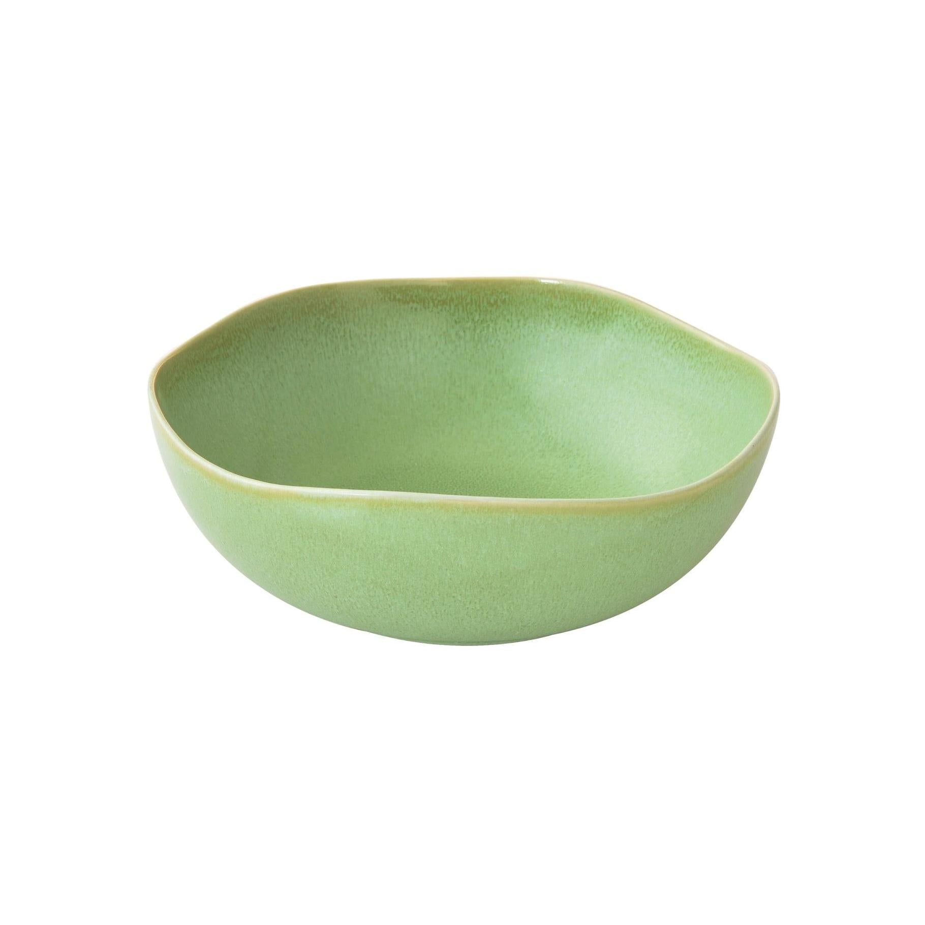 Terra - Set De 2 Saladiers - Grès - Vert