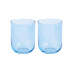 Rainbow - Set De 2 Vasos De Agua - Vidrio - Azul