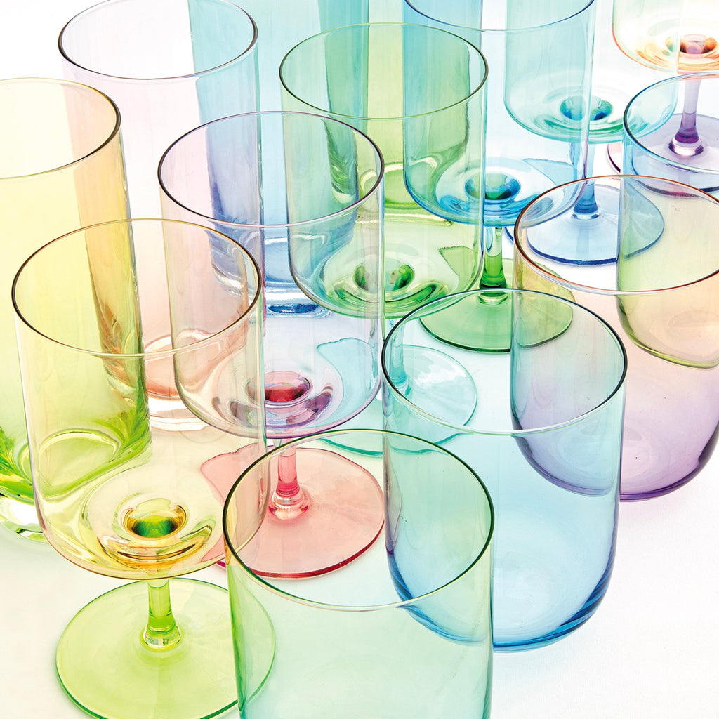 Rainbow - Set De 2 Vasos De Agua - Vidrio - Azul
