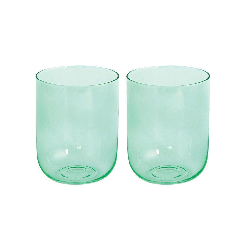 Rainbow - Set De 2 Verres À Eau - Verre - Vert