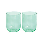 Rainbow - Set De 2 Verres À Eau - Verre - Vert