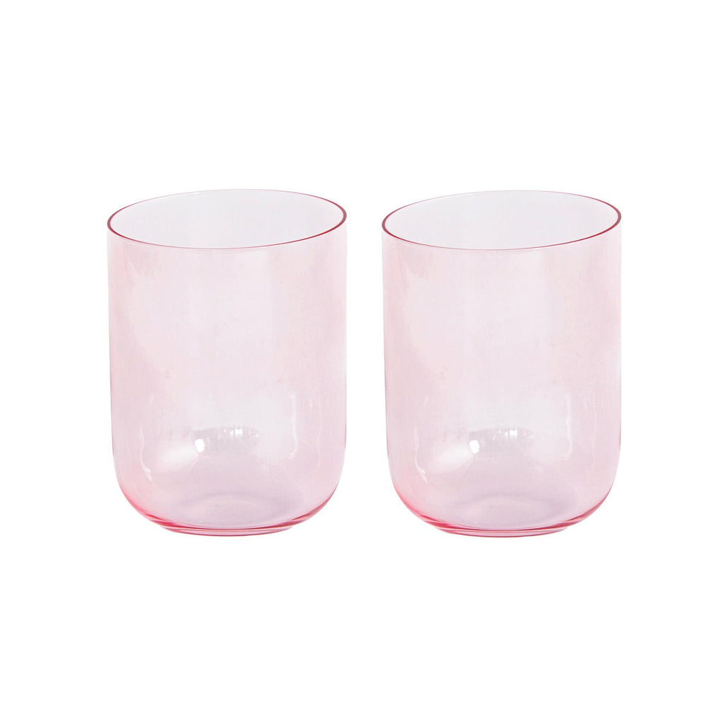 Rainbow - Set De 2 Verres À Eau - Verre - Rose