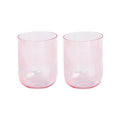 Rainbow - Set De 2 Verres À Eau - Verre - Rose