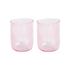 Rainbow - Set De 2 Verres À Eau - Verre - Rose