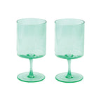 Rainbow - Set De 2 Verres - Verre - Vert