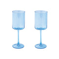 Rainbow - Set De 2 Verres À Vin - Verre - Bleu