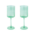 Rainbow - Set De 2 Verres À Vin - Verre - Vert