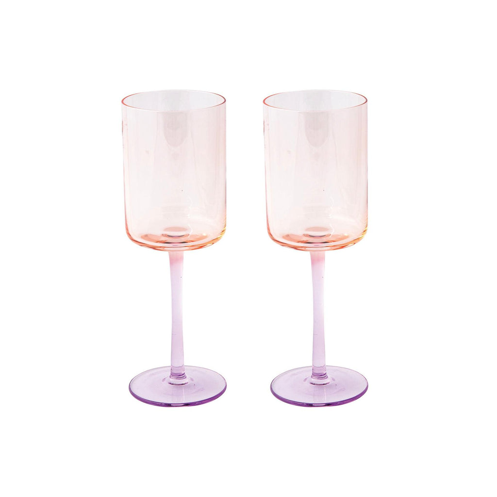 Rainbow - Set De 2 Verres - Verre - Orange/Violet