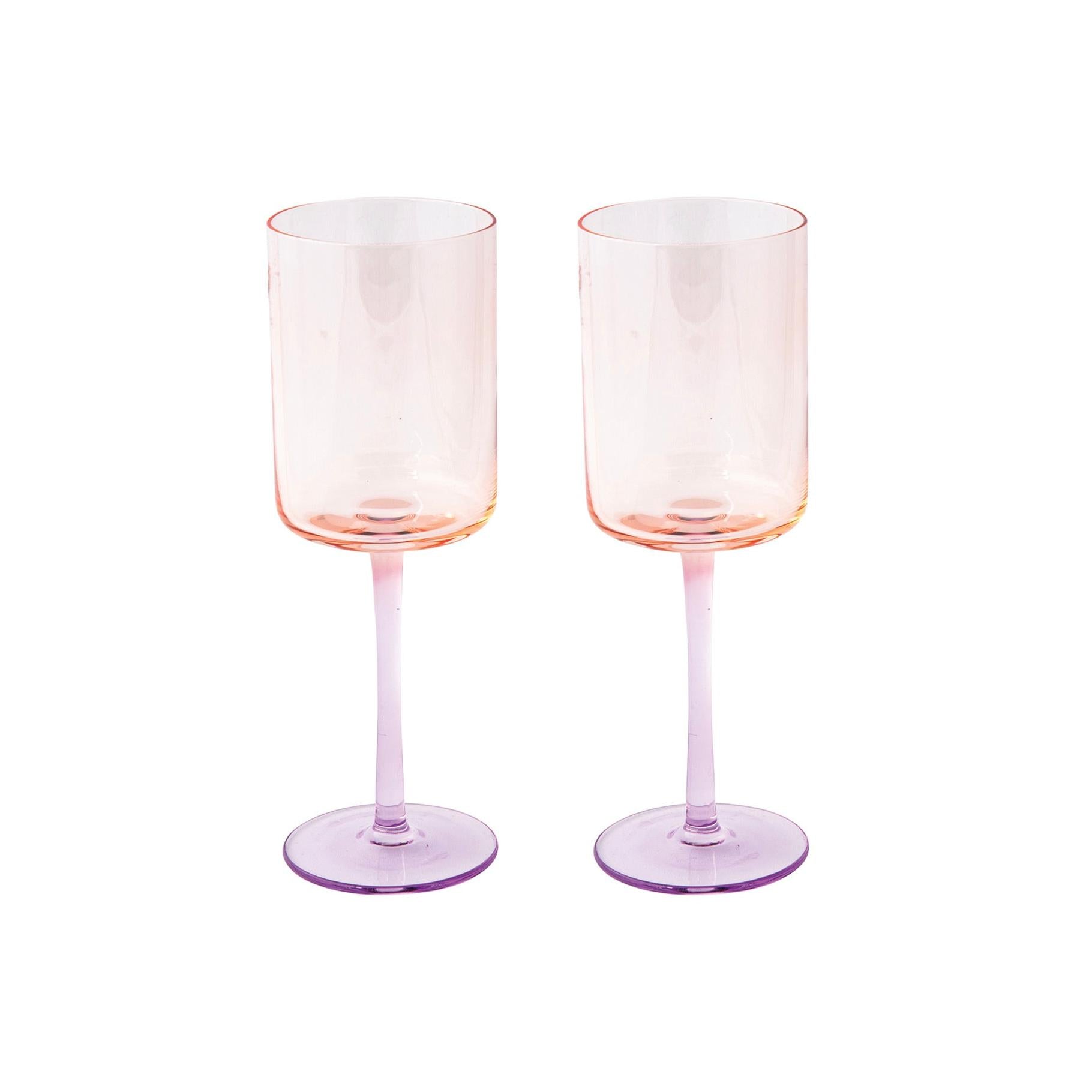 Rainbow - Set De 2 Verres - Verre - Orange/Violet