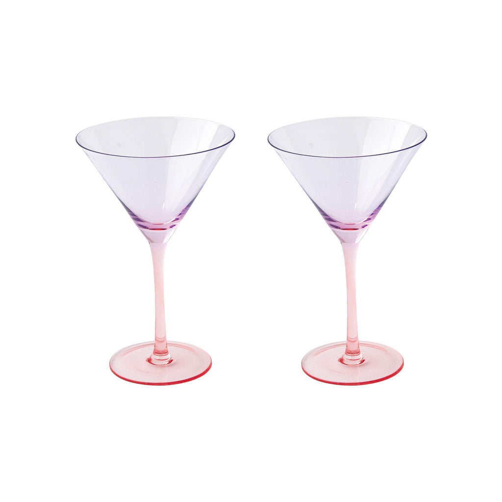 Rainbow - Set De 2 Verres À Martini - Verre - Violet/Rouge