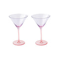 Rainbow - Set De 2 Verres À Martini - Verre - Violet/Rouge