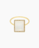 Bague Semi Precious Rectangle