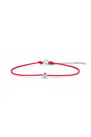 Bracelet Corde "Mon Délicat" Rouge D0,05/1