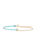Bracelet Chaine "Mon Unique Bleu " Diamant D0,05/1