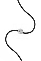 Bracelet Corde "Mon Parfait Noir" Diamant D0,10/1