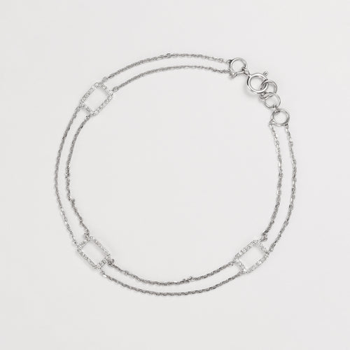 Pulsera "Sutilidad" D0.05/20 - Oro blanco 375/1000