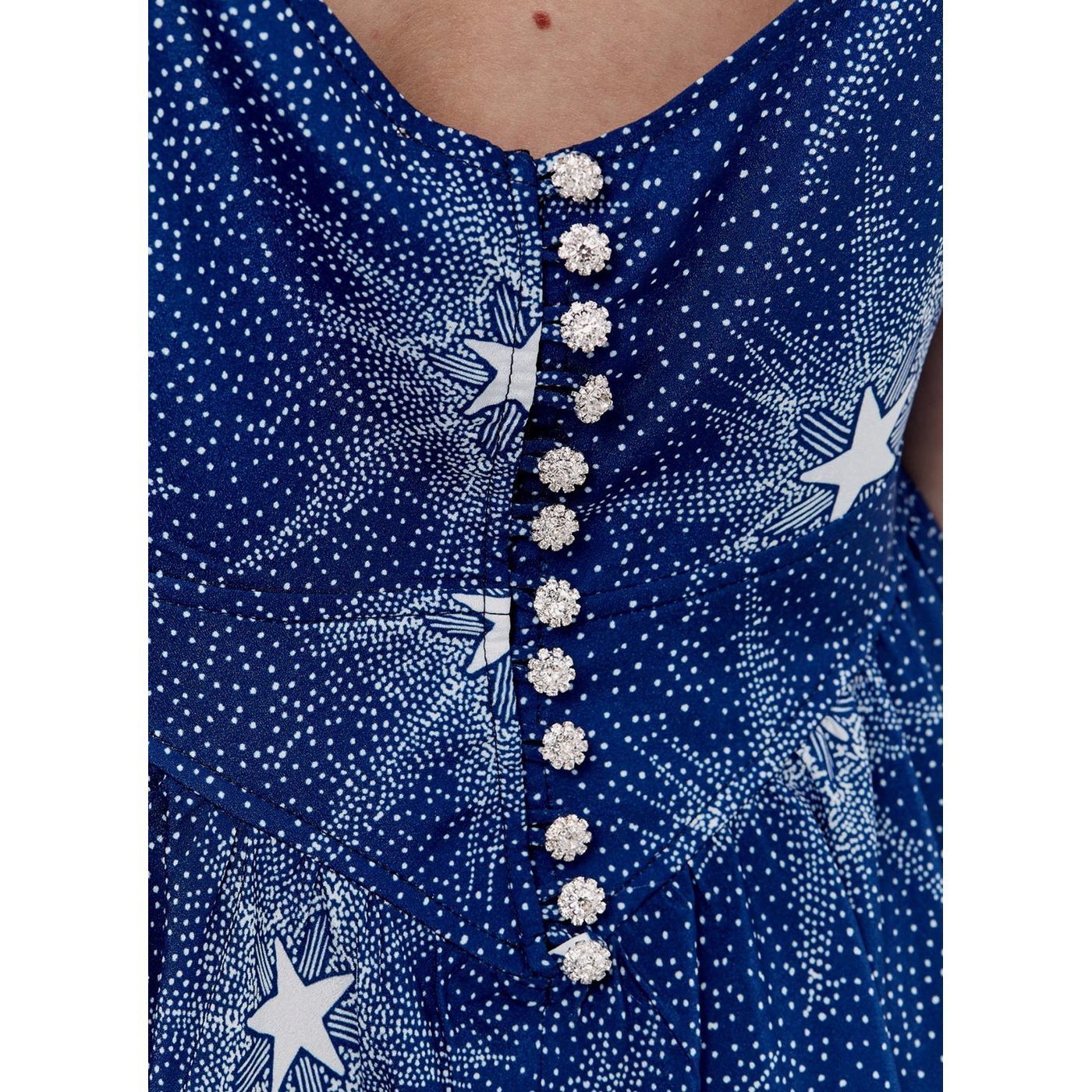 Woven Dress - Étoile Filante Marine