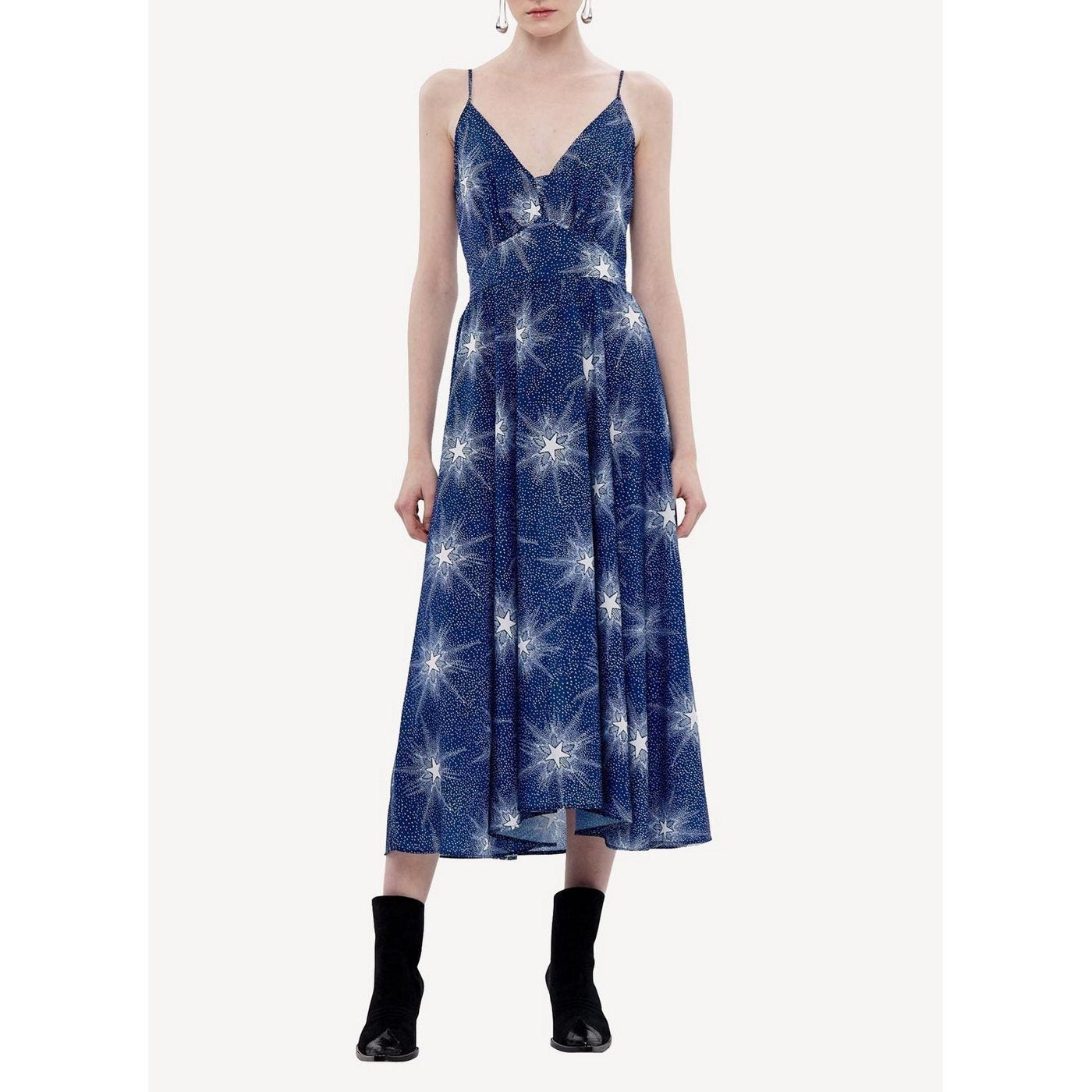 Woven Dress - Étoile Filante Marine