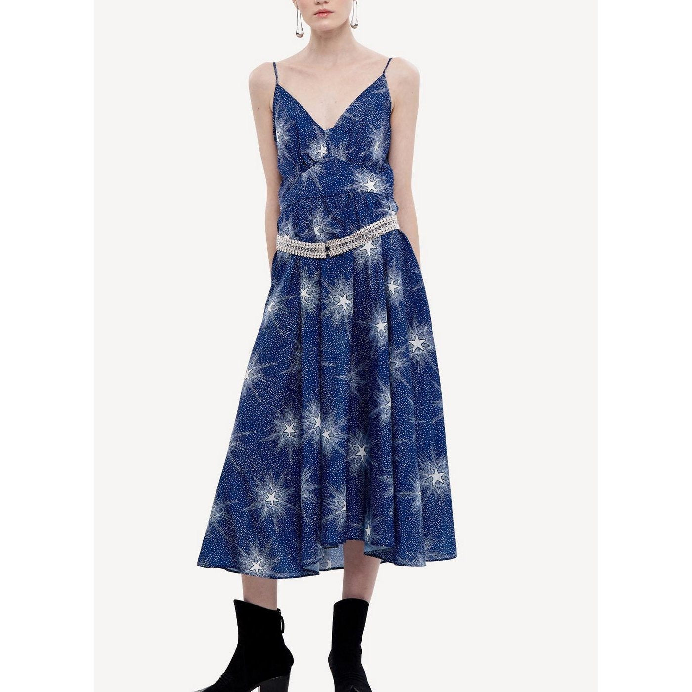 Woven Dress - Étoile Filante Marine