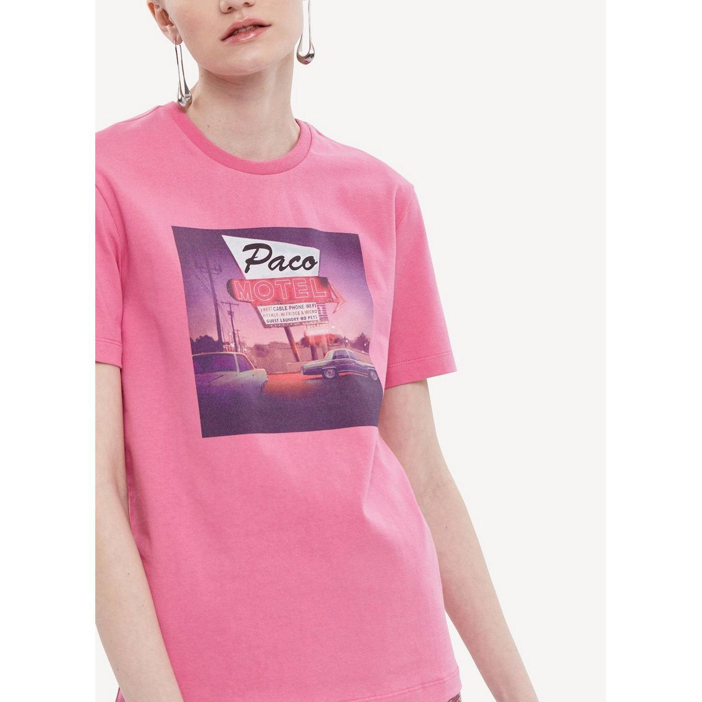 Camiseta de Punto - Rosa