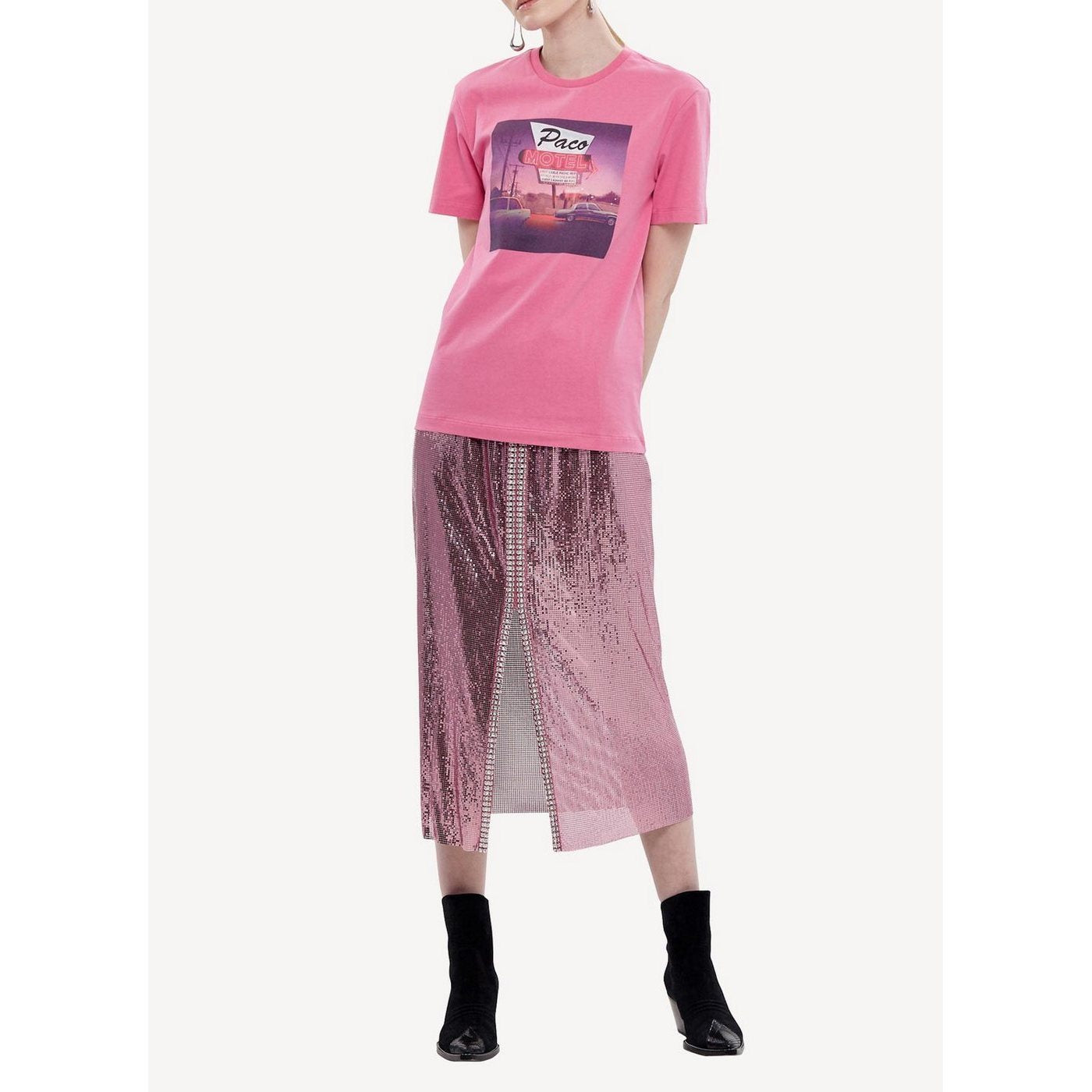 Camiseta de Punto - Rosa
