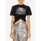 Camiseta de Punto - Negro - Mujer