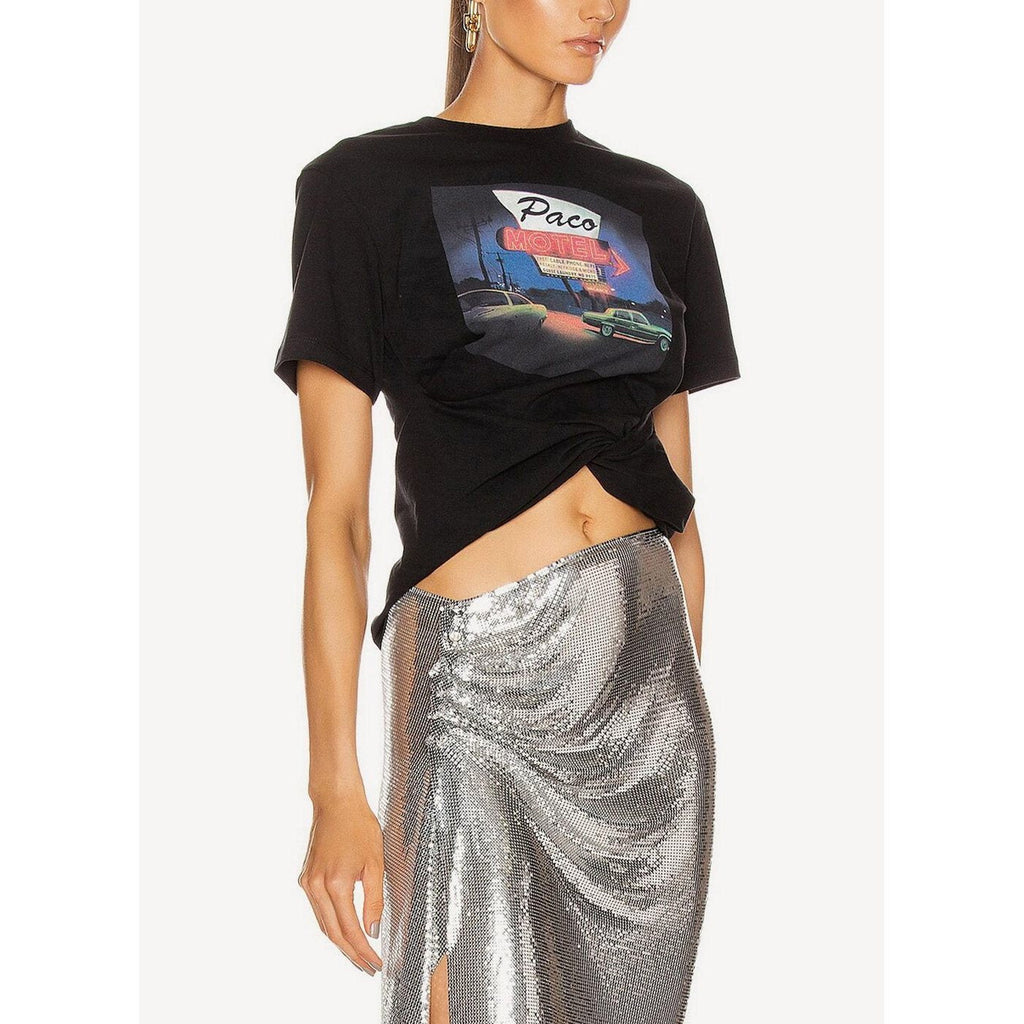 Camiseta de Punto - Negro - Mujer