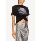 Camiseta de Punto - Negro - Mujer