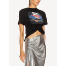Knitted T-Shirt - Black - Women