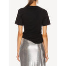 Knitted T-Shirt - Black - Women