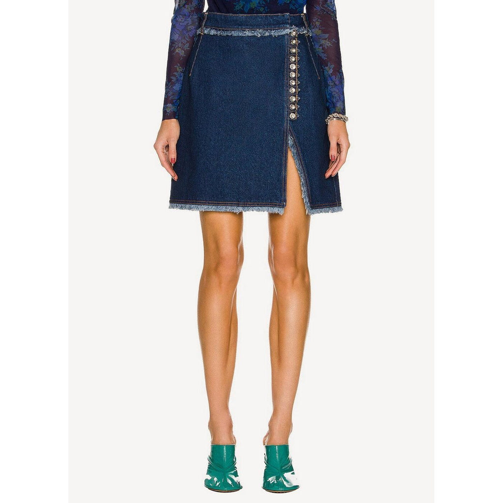Woven Skirt - Denim Blue - Women
