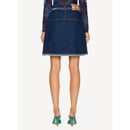 Falda tejida - Azul denim - Mujer