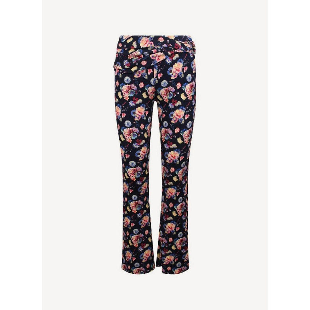 Pantalon Tricoté - Fleurs Néon Marine