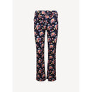 Knitted Trousers - Neon Navy Flowers