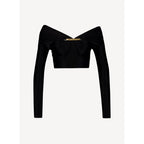 Knitted Top - Black - Women